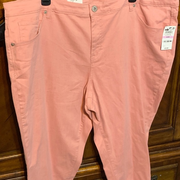 Women’s size 22 pink capri’s by style and co NEW - Picture 4 of 4